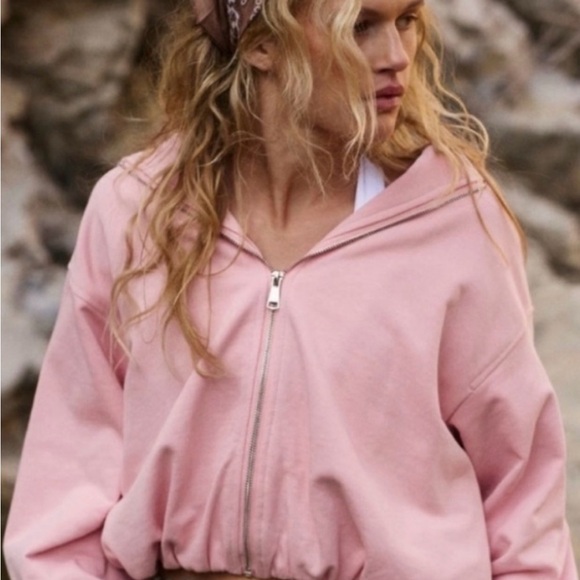 We The Free Tops - We The Free Pink Bubble Hoodie